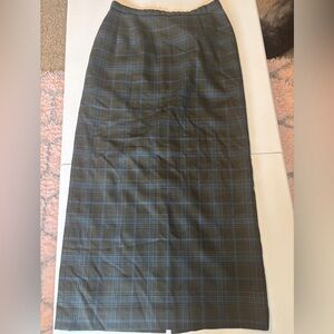 VTG Pendleton Wool Plaid Maxi Skirt